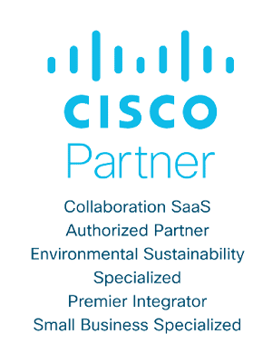 i-Virtualize is a Cisco Partner Collaboration SaaS Authorized partner Environmental Sustainability specialized premier integrator Small Business Specialized